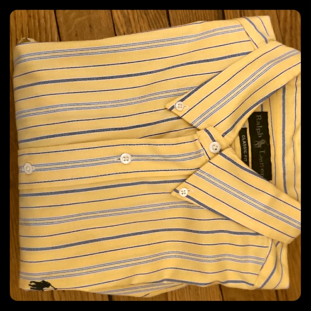 Ralph Lauren Polo button up dress shirt.